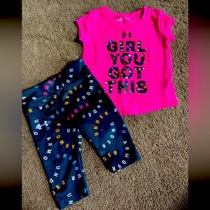 Baby girl Under Amour Set.